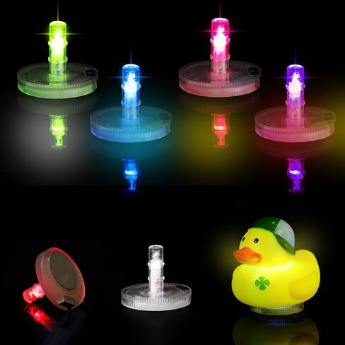 Light Up Duck Plug，Led Lamp Rubber Duck Mount, 16 Luminous Modes On-Off Control Flock Locker Rubber Duck Holder for Car Dash and Fixed Display (4 PCS) in Saudi Arabia