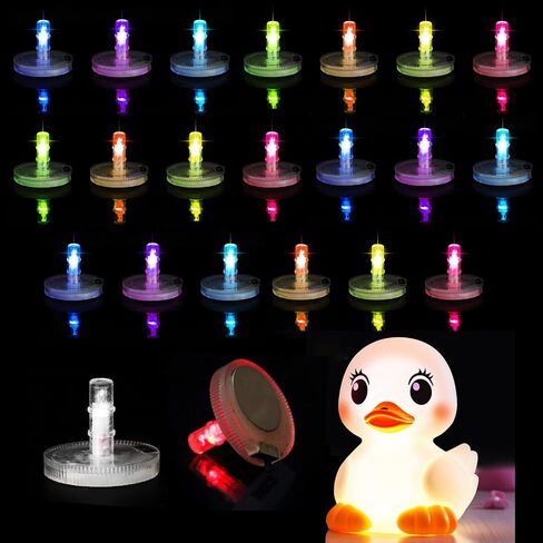 Light Up Duck Plug，Led Lamp Rubber Duck Mount, 16 Luminous Modes On-Off Control Flock Locker Rubber Duck Holder for Car Dash and Fixed Display (4 PCS) in Saudi Arabia