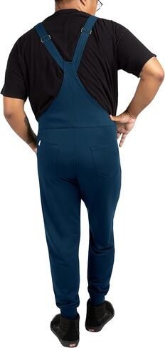 ملابس رياضية للجنسين من Swoveralls - مريلة مريحة بشكل عام مع أساور الركض، وأشرطة قابلة للتعديل، وسحاب، و6 جيوب in Kuwait