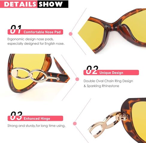 نظارات CGID للرؤية الليلية للقيادة للنساء مضادة للوهج نظارات أمامية مستقطبة UV400 in Kuwait