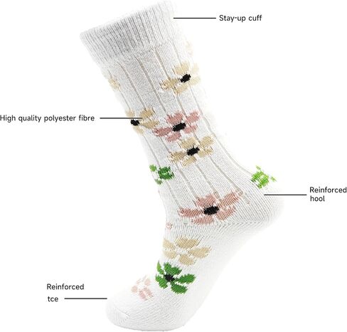 HENNY RUE Womens Novelty Socks,Strawberry Socks,Cute Fancy Crew Socks Dress Socks Girls,Casual Cotton Crew Socks in Saudi Arabia