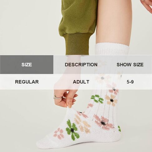 HENNY RUE Womens Novelty Socks,Strawberry Socks,Cute Fancy Crew Socks Dress Socks Girls,Casual Cotton Crew Socks in Saudi Arabia