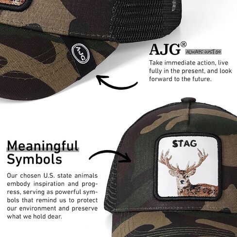 AJG Trucker Hats for Men/Women - Vintage Adjustable Trucker Hat,Retro Baseball Cap,Baseball Hats for Men Outdoor Fishing,Golf in Saudi Arabia