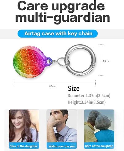 متوافق مع غطاء حافظة AirTag، حافظة تعقب واقية لطيفة مع حامل سلسلة مفاتيح حلقية لبطاقة Airtag، غطاء Airtag مقاوم للخدش للمحفظة والأمتعة والقطط والكلاب والحيوانات الأليفة (أناناس الزهرة الاستوائية) in Kuwait