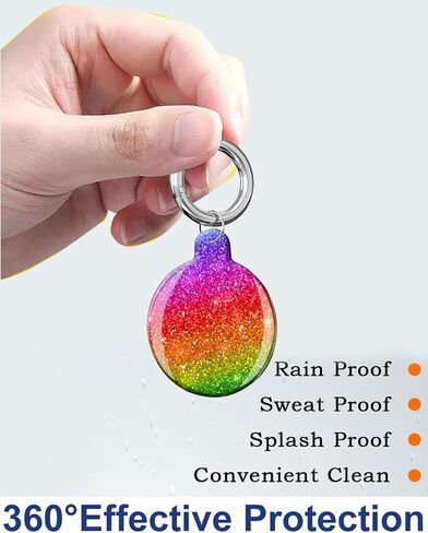 متوافق مع غطاء حافظة AirTag، حافظة تعقب واقية لطيفة مع حامل سلسلة مفاتيح حلقية لبطاقة Airtag، غطاء Airtag مقاوم للخدش للمحفظة والأمتعة والقطط والكلاب والحيوانات الأليفة (أناناس الزهرة الاستوائية) in Kuwait