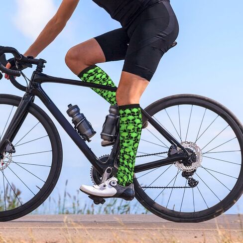 Compression Socks Calf Knee High Support Socks Novelty For Women Men Athletic Running Hiking Nurse in Kuwait