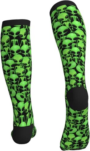 Compression Socks Calf Knee High Support Socks Novelty For Women Men Athletic Running Hiking Nurse in Kuwait