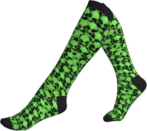 Compression Socks Calf Knee High Support Socks Novelty For Women Men Athletic Running Hiking Nurse in Kuwait