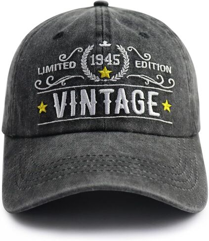 90th 80th 70th 60th 50th 40th 30th Birthday Gifts for Men Women, Vintage 1935 1945 1955 1965 1975 1985 1995 Hat in Kuwait