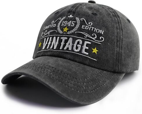 90th 80th 70th 60th 50th 40th 30th Birthday Gifts for Men Women, Vintage 1935 1945 1955 1965 1975 1985 1995 Hat in Kuwait