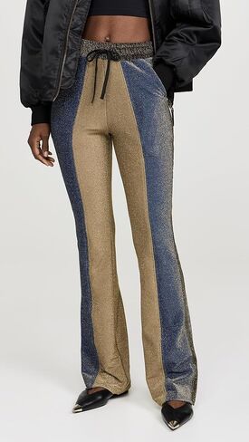 BruceGlen Women's Metallic Drawstring Track Pants in Saudi Arabia