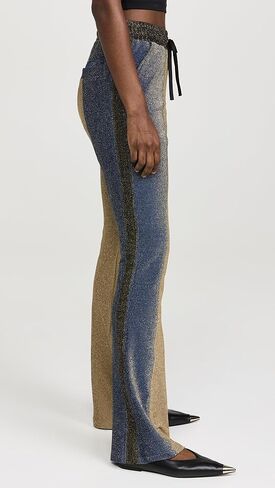 BruceGlen Women's Metallic Drawstring Track Pants in Saudi Arabia