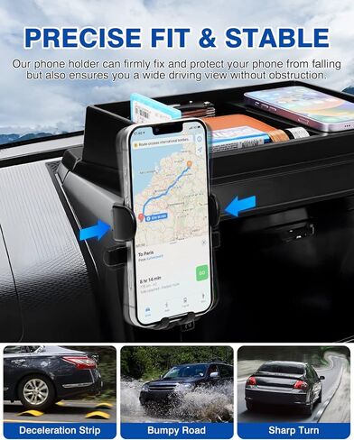 حامل هاتف Autorder جبل لسوزوكي جيمي 2019 2020 2021 2022 2023 2024 2025 JB64 JB74 ملحقات وحدة التحكم المركزية منظم لوحة القيادة مع حامل الهاتف مع حصيرة مضادة للانزلاق in Kuwait