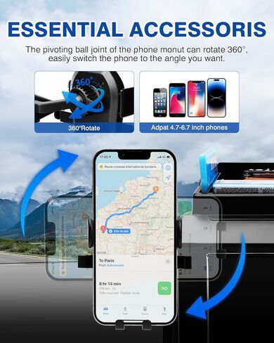 حامل هاتف Autorder جبل لسوزوكي جيمي 2019 2020 2021 2022 2023 2024 2025 JB64 JB74 ملحقات وحدة التحكم المركزية منظم لوحة القيادة مع حامل الهاتف مع حصيرة مضادة للانزلاق in Kuwait