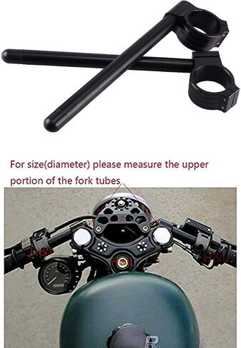 50mm Motorcycle Handlebars 7/8" Motorcycle Fork Clip ons Handlebars for Hon-da CB500 CB650 CB750 1969-1982 CBX CL77 MR250 SL350 CB450 CL450 CX500 GB500 GL500 CB550 Su-zuki TS-250 GN-400 GT-550 GS-10 in Saudi Arabia