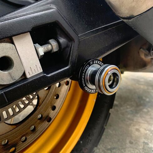 8MM Universal Fit For GSXR 600 750 1000 GSXS 750 Ninja 500 650 ZX6R ZX10R Z650 Z900 CBR 600RR 1000RR S1000RR CNC Motorcycle Swingarm Spools Sliders Stand Screws (Black) in Saudi Arabia