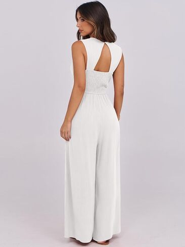 ANRABESS Women Jumpsuits Sleeveless V Neck Elegant Dressy Casual Backless One Piece Pants Romper 2025 Summer Outfits in Saudi Arabia
