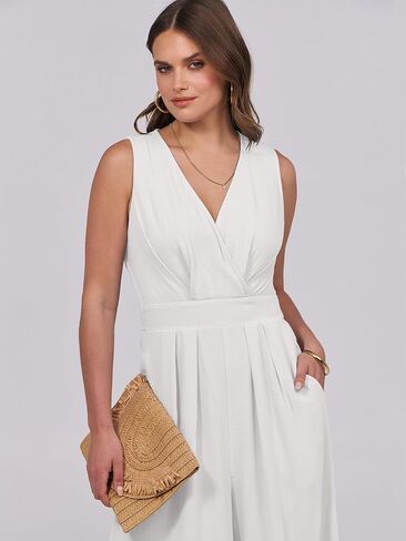 ANRABESS Women Jumpsuits Sleeveless V Neck Elegant Dressy Casual Backless One Piece Pants Romper 2025 Summer Outfits in Saudi Arabia