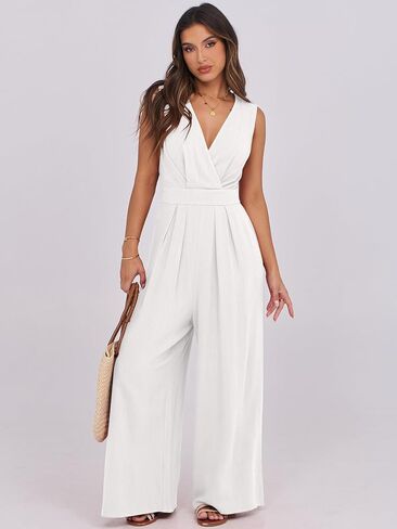 ANRABESS Women Jumpsuits Sleeveless V Neck Elegant Dressy Casual Backless One Piece Pants Romper 2025 Summer Outfits in Saudi Arabia