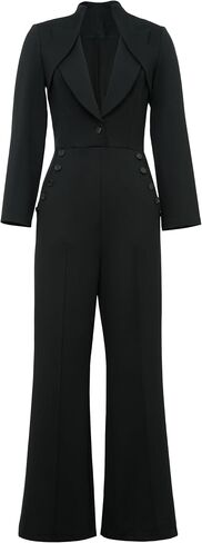 CHIC STAR Womens Ponte Buttons Jumpsuit in Saudi Arabia