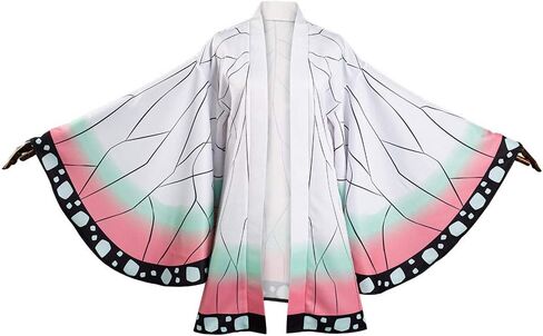 Haydory Women Kochou Shinobu/Agatsuma Zenitsu/Rengoku Kyoujurou Cloak Cosplay Costume Kimono Cape Robe Halloween Suit Adult in Saudi Arabia