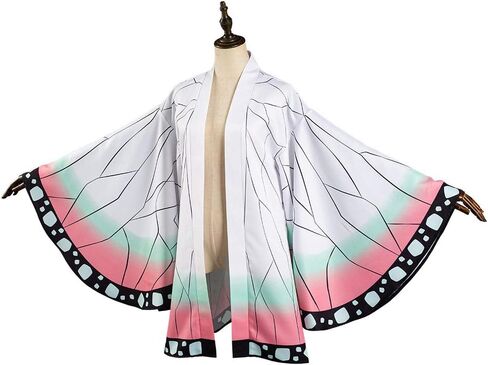Haydory Women Kochou Shinobu/Agatsuma Zenitsu/Rengoku Kyoujurou Cloak Cosplay Costume Kimono Cape Robe Halloween Suit Adult in Saudi Arabia