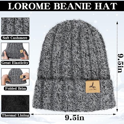 7 PCS Winter Hat Scarf Gloves and Ear Warmer, Warm Knit Beanie Hat Touch Screen Gloves Set Winter Gifts for Unisex in Kuwait