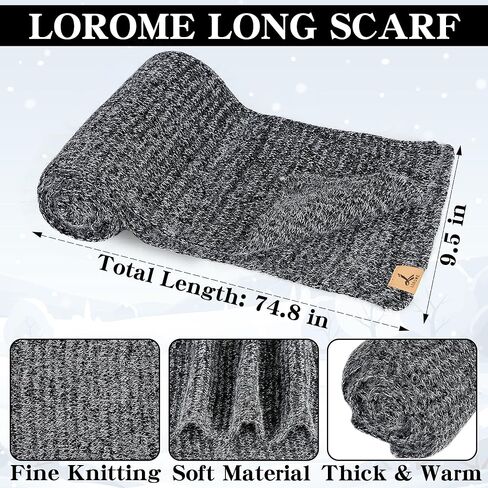 7 PCS Winter Hat Scarf Gloves and Ear Warmer, Warm Knit Beanie Hat Touch Screen Gloves Set Winter Gifts for Unisex in Kuwait