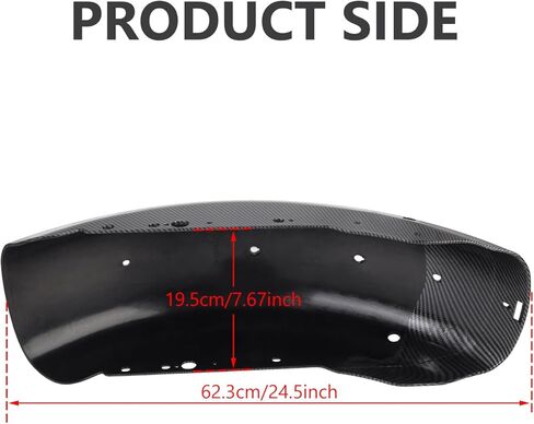 واقي الطين للحاجز الخلفي للدراجة النارية مناسب لـ Harley Sportster 883 XL883 1200 XL1200 2004-2023 نمط ألياف الكربون ABS in Kuwait