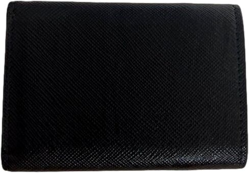 محافظ برادا النسائية ثنائية اللون ثلاثية الطي باللونين الأسود والوردي محفظة جلد سافيونو 1MH021 محفظة جلدية للنساء in Kuwait