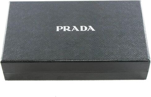 محافظ برادا النسائية ثنائية اللون ثلاثية الطي باللونين الأسود والوردي محفظة جلد سافيونو 1MH021 محفظة جلدية للنساء in Kuwait