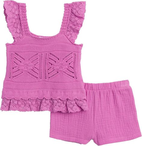 Splendid girls Crochet Sweater Tank Set in Saudi Arabia