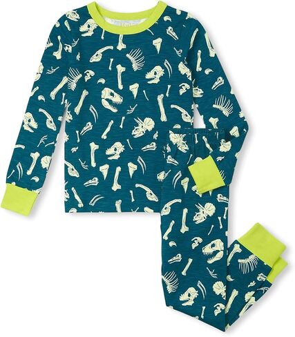 Hatley Boys' Dino Fossils Stretch Cotton Pajama Set (Toddler/Little Big Kid) in Saudi Arabia