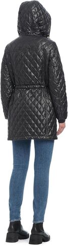 kate spade new york Women's Water Resistant Quilted Hooded Jacket with Adjustable Waist in Saudi Arabia