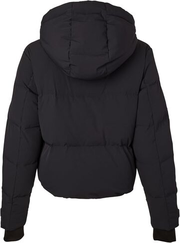TUMI Women's Down-Filled Quilted Cropped Puffer Coat - Jacquard Collar Coat with Magnetic Closures & Storm Cuffs in Saudi Arabia