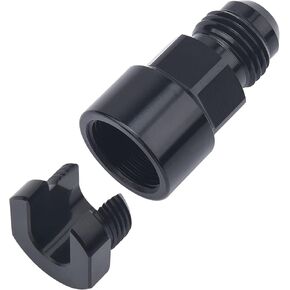 EVIL ENERGY 6AN Male to 3/8" Quick-Disconnect Female EFI Fuel Rail Fitting Aluminum