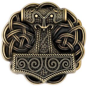 HAQUIL Vintage Viking Thor Hammer Belt Buckle Gift Jewelry Punk Western Antique Belt Buckle