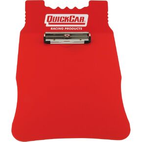 QuickCar Racing Products 51-041 Red Acrylic Clipboard with Stop Watch Mounts