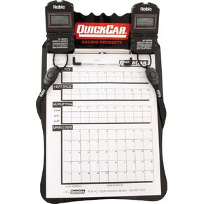 QuickCar Racing Products 51-052 Black Acrylic Clipboard Dual Timing System