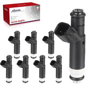 8PCS Fuel Injectors 2 Holes Compatible with Jeep Grand Cherokee 1999 2000, for Dodge Dakota Durango 2000 4.7L V8 Replace# 812-12136