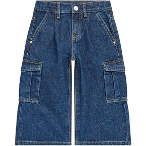GUESS Girls' Denim Cargo Pants