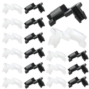 10 Pairs Door Handle Lock Rod, Hood Latch Locking Push Clip, Left & Right Door Latch Rod Clips, 5/32 Rod Size for GM Ford Dodge Jeep Buick Cadillac Chevrolet Pontiac Pickups SUV