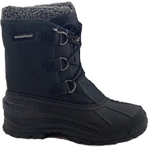 Men's Winter Snow Boots Shoes Waterproof Insulated Lace UP (D,M)