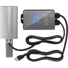 سخان كتلة المحرك المغناطيسي 120 فولت 100 وات مع وحدة تحكم ذكية في درجة الحرارة (32-302 درجة فهرنهايت قابلة للتعديل)، شاشة LCD لدرجة الحرارة والوقت في الوقت الحقيقي، مثالية للسيارات والشاحنات والجرارات وغيرها من المعدات in Kuwait