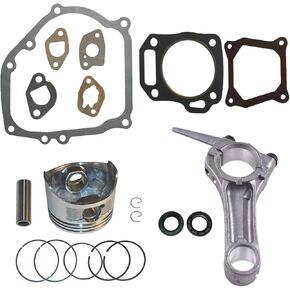 GX200 GX160 68MM Piston Ring Connecting Rod Engine Full Gasket Set for Honda GX200 GX160 5.5HP 6.5HP 4-Cycle Replace 13200-ZE1-010 Gas Engine Generator Water Pump
