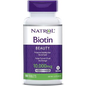 Natrol Biotin Tablet 10000 mcg, 100 Count (Pack of 1)