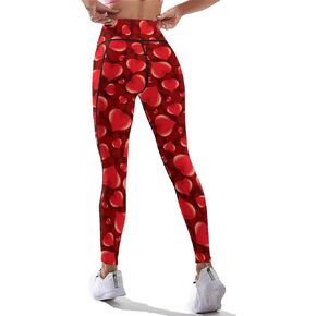 Womens High Waist Workout Leggings Printed Tummy Control Running Sports Yoga Pants