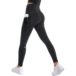 Leggings for Women with High Waist, Yoga Pants with Waistband Pocket for Women