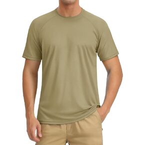 TACVASEN Men's Rashguard Shirts Short Sleeve UPF 50+ Sun Protection SPF T-Shirt Quick Dry Fishing Swim Athletic Tops