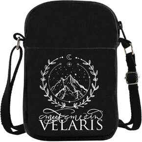 Novel Inspired Carry-on Bag A Court Of Thorns Rose Messenger Bag The Night Court Gift Meet Me In Velaris Literature Gift